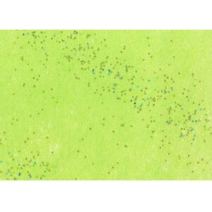 Carta 50x70cm Pile glitterato lime