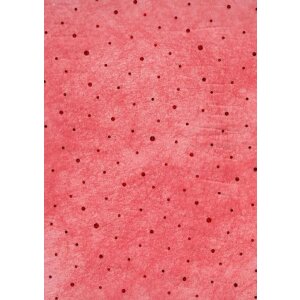 Carta 50x70cm Puntini in pile rosso