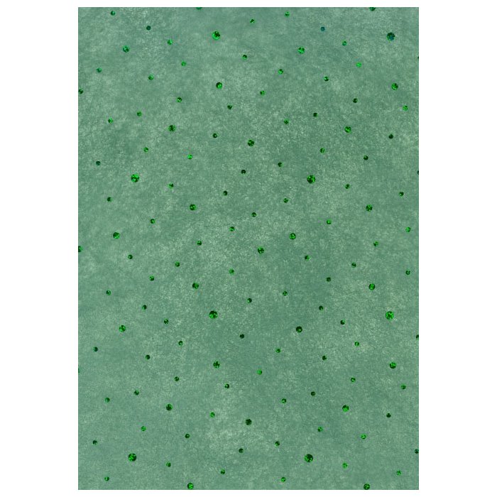 Carta 50x70cm Pile a pois verde scuro