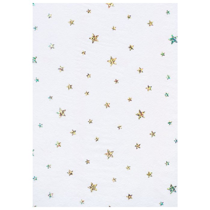 Carta 50x70cm Star Fleece Bianco