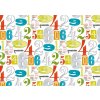 Carta 50x70cm cifre bianche