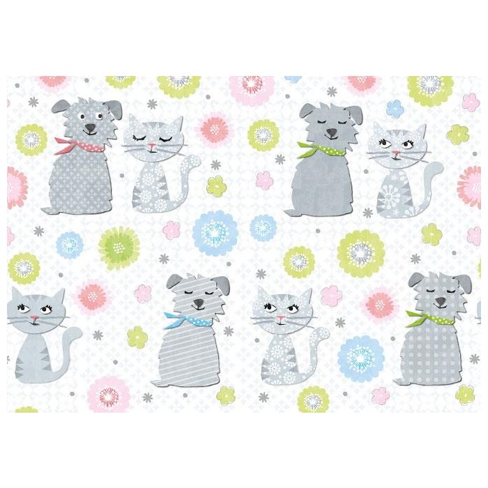 Carta ARTEBENE 50x70cm cane e gatto