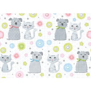 Carta ARTEBENE 50x70cm cane e gatto