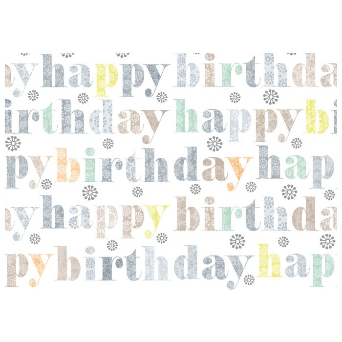 Carta 50x70cm Buon compleanno taupe