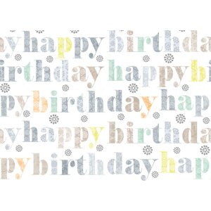 Carta 50x70cm Buon compleanno taupe