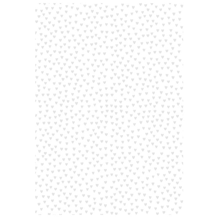Carta 70x100 cm mini cuori bianco madreperla