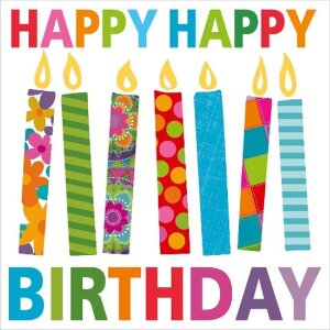 Mini biglietto Candele di compleanno