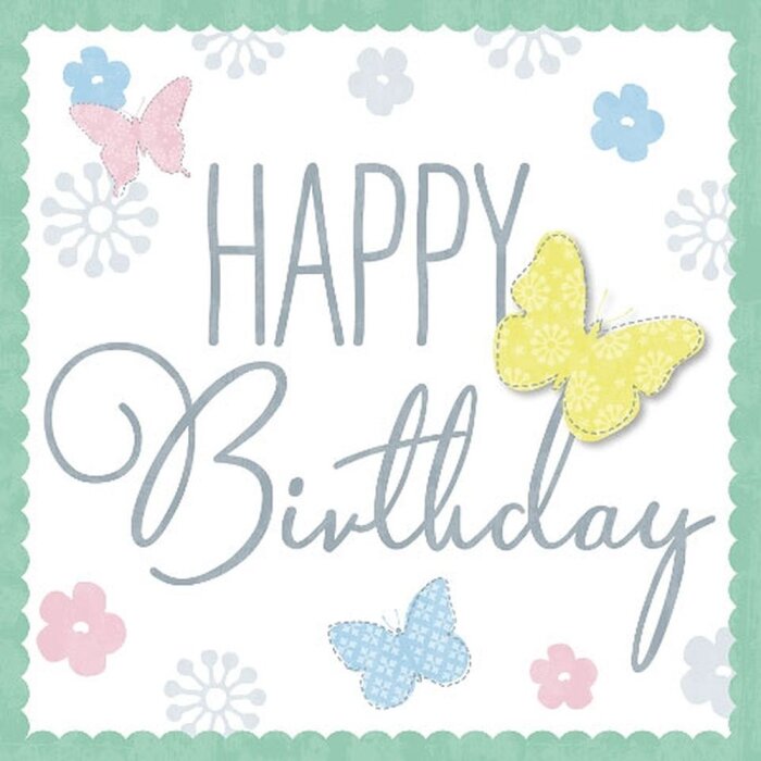 Mini biglietto Buon Compleanno Farfalla