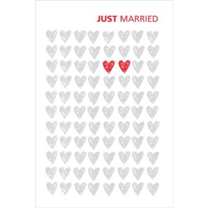 Artebene Card Just Married Hearts Biglietto di auguri per...