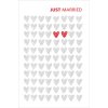 Artebene Card Just Married Hearts Biglietto di auguri per il matrimonio