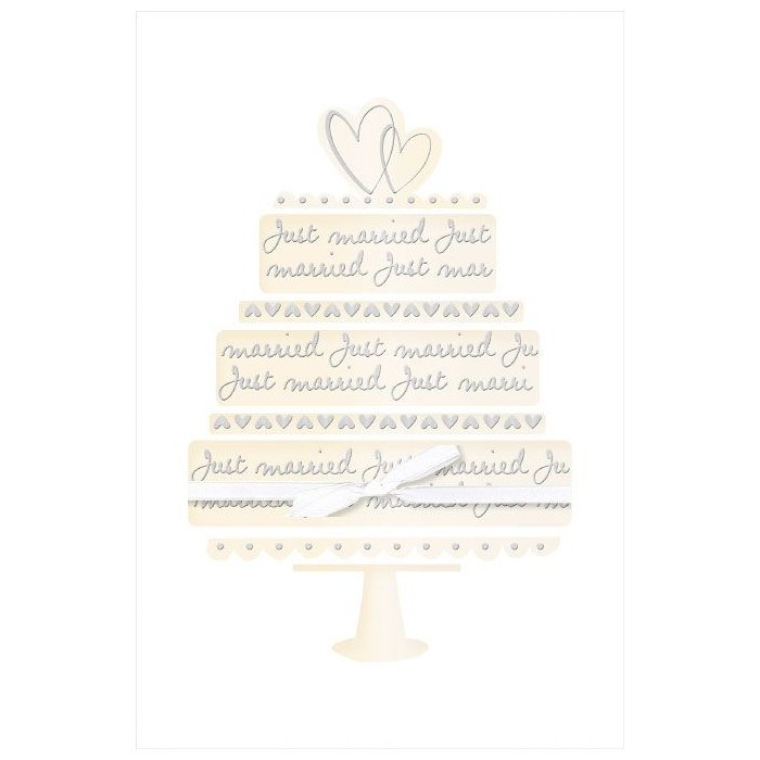 Carta Artebene Fiocco per torta Just Married