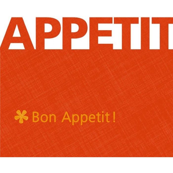 Tovaglioli di carta 33x33 cm Appetito rosso