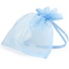Borsa in organza 17x21 cm bleu