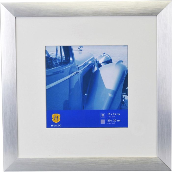 Cornice in alluminio Lucerna 20x20 cm argento