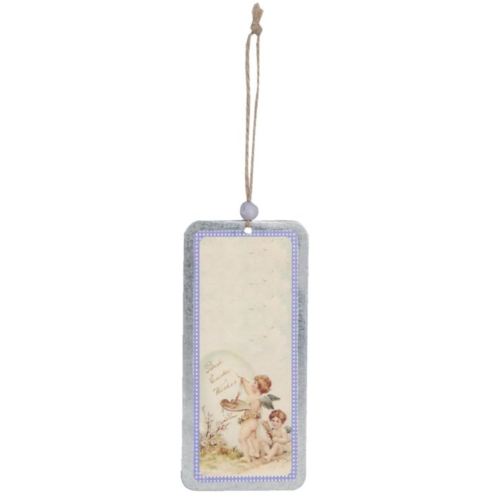 Ciondolo decorativo con angeli 6x8 cm