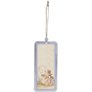 Ciondolo decorativo con angeli 6x8 cm