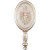 Specchio a mano in argento barocco 12x3x27 cm