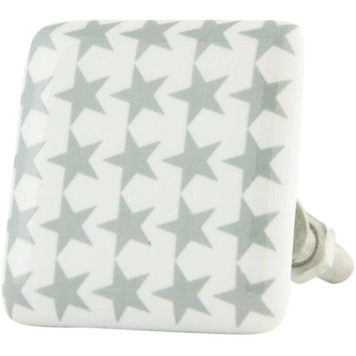 Stars Grey White 3cm (62990)