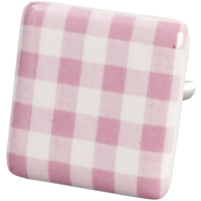 White rosa a scacchi 3,5 cm (61913)