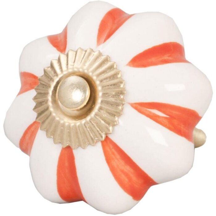 Stripes White Orange (61851)