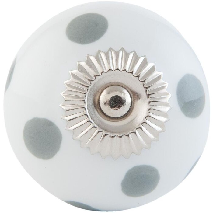 Punti bianco grigio (63496)